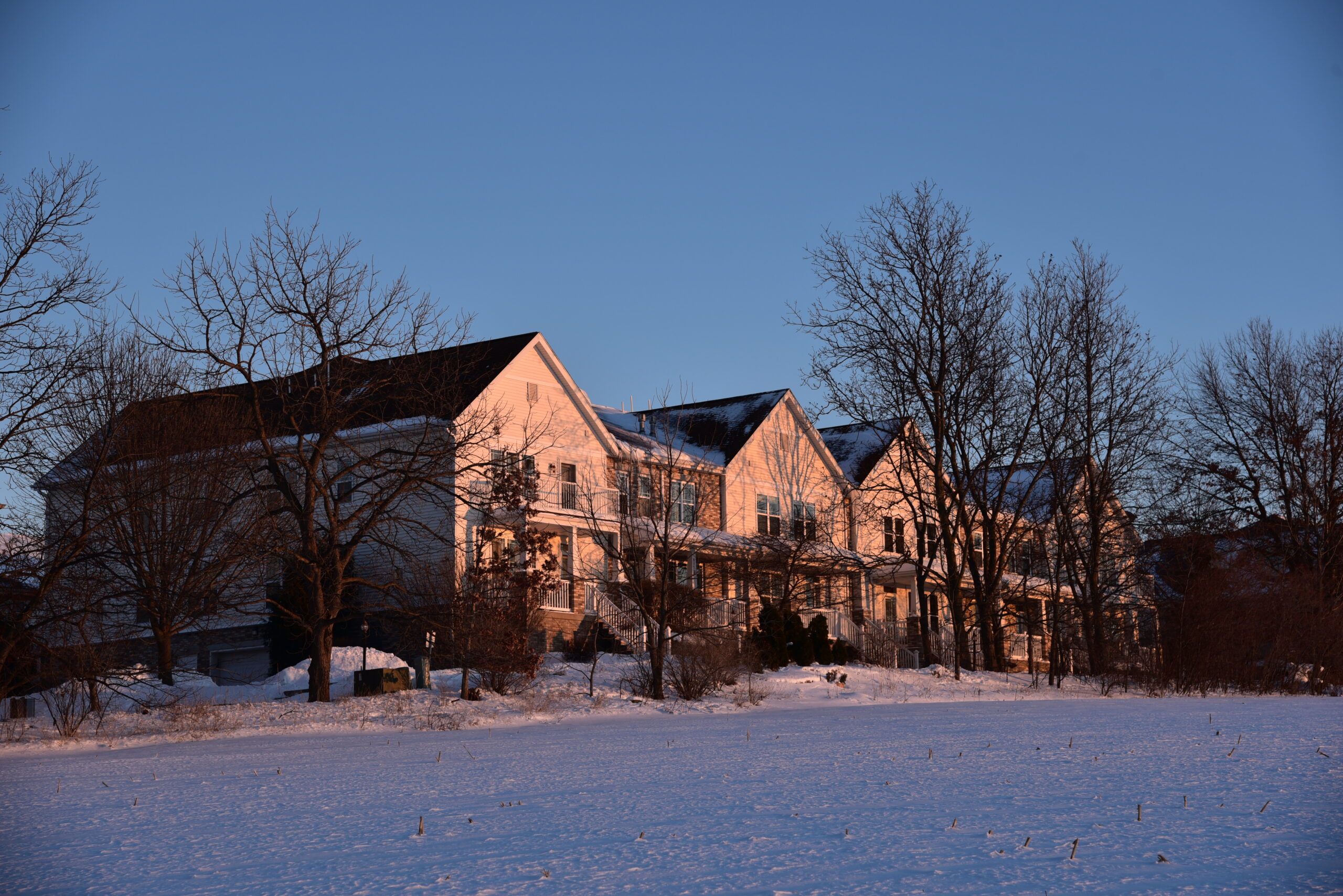Rockery Pointe units in winter